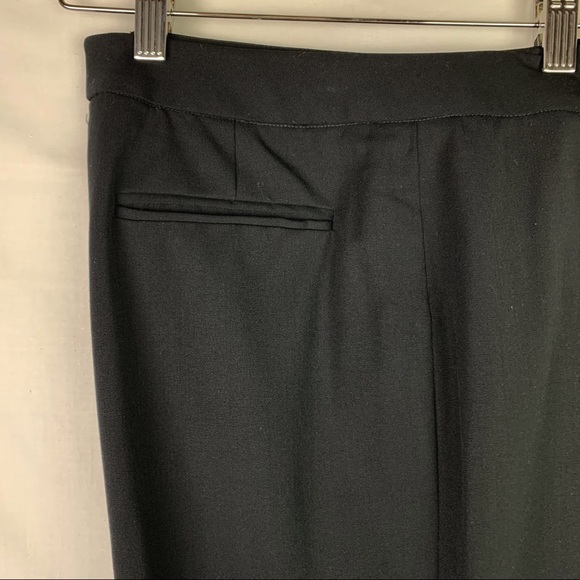Lafayette 148 Black Slacks Wool Elastane Blend Dress Trouser Sz 10 - Picture 8 of 10